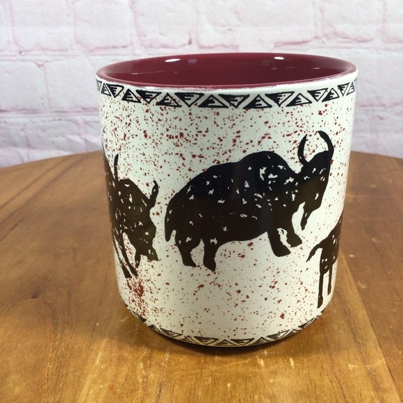 Ceramic Bull Splatter Paint Mug - Picture 2 of 7